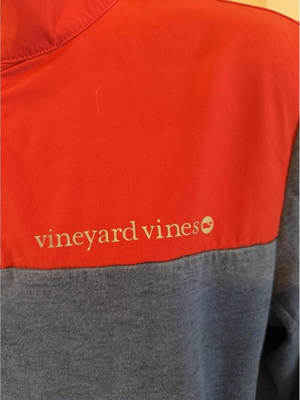 Vineyard Vines 1/4 Zip Mens Medium Blue Coastal Casual Preppy Yacht Club - Picture 2 of 10